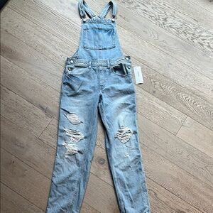 Stylish Blue Denim Overalls